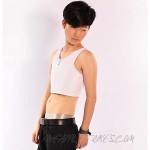 BaronHong Women Lesbian Tomboy Zip Up Tank Top Vest Chest Binder Stronger Bandage