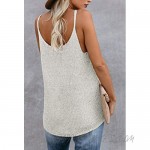 CNFUFEN Womens Casual Sleeveless Shirts Scoop Neck Knit Tank Tops Summer Vest