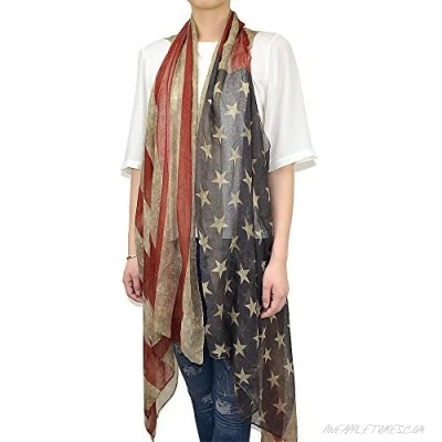 Faded American Flag Sleeveless Cardigan Vest