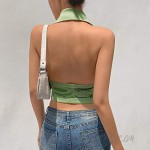 Fashion Halter Vest Y2k Knitted Striped V Neck Tank Top Slim Fit Knitwear Streetwear 90S E-Girl