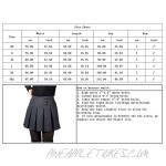 chouyatou Women's Casual Plaid High Waist A-Line Pleated Skirt