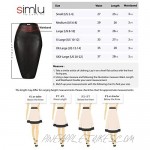 Faux Leather Pencil Skirt Below Knee Length Skirt Midi Bodycon Skirt Womens