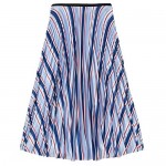 Lacoste Women's All Over Print Pleated Midi Skirt