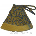 Wevez Women's Lot of Pack of 5 Silk Sari Skirts Medium Assorted