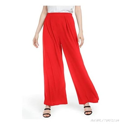 Bar III Wide-Leg Pants Chili XL Red
