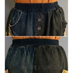 HALITOSS Women's Cropped Jeans Cotton Loose Fit Casual Elastic Waist Denim Pants 4 Style