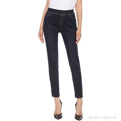 iChosy Women's Totally Shaping Pull-on Skinny Jeans with Tummy Control