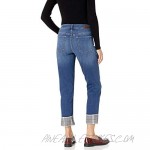 Jag Jeans Women's Carter Girlfriend Jean with Plaid Cuff