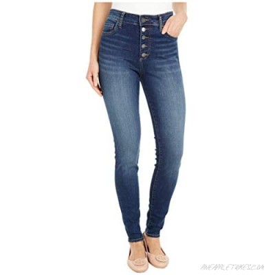 KUT from the Kloth Mia High-Rise Skinny Button Fly in Goodly