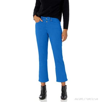 NYDJ Women's Misses Marilyn Straight Ankle Jeans Blue Harbour 00