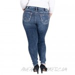 Silver Jeans Co. Women's Plus Size Avery Curvy Fit High Rise Skinny Jeans