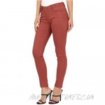 wax jean Women's Midrise Solid Full Length Twill Pants with Pockets