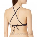 RVCA Women's Solid Cross Back Bikini Top