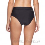 Body Glove Women's Smoothies Nuevo Retro Solid High Rise Bikini Bottom Swimsuit
