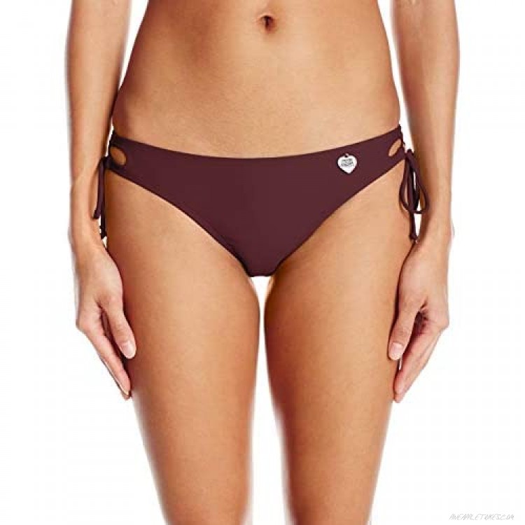 Body Glove Women's Smoothies Tie Side Mia Mid Coverage Bikini Bottom Swimsuit
