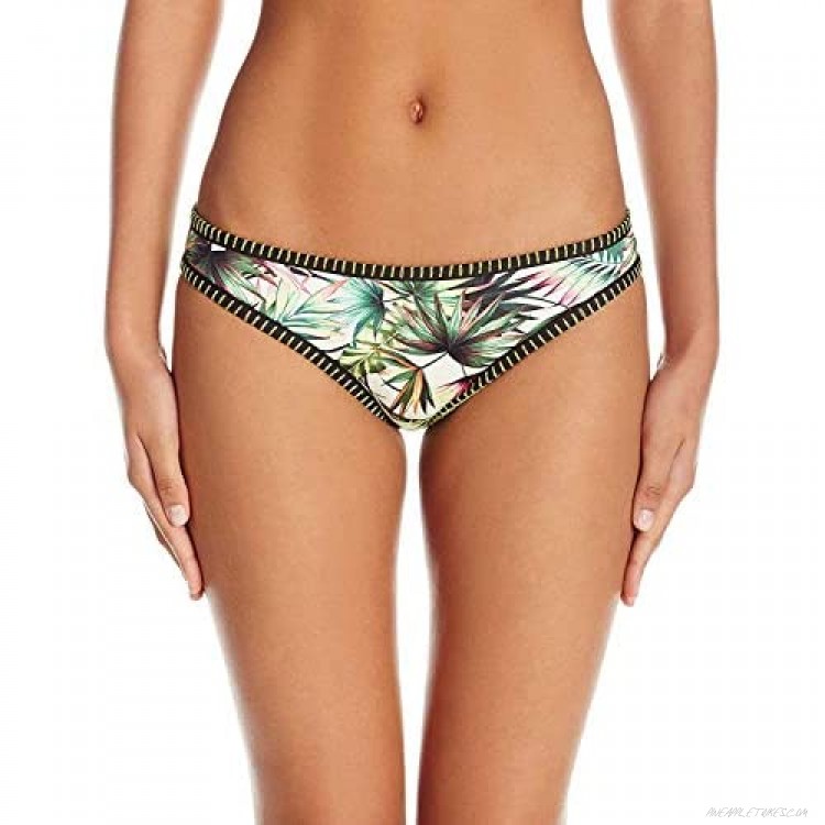 Lucky Brand Junior's Coastal Palms Binded Hipster Bikini Bottom