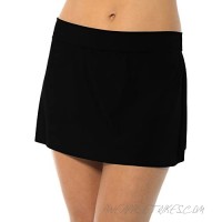 Magicsuit Women's Jersey Tennis Skirt Full Coverage Swim Bottom with No-Show Waistline