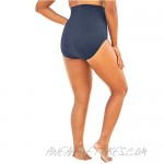 Swimsuits For All Women's Plus Size High-Waist Swim Brief with Tummy Control Swimsuit Bottoms