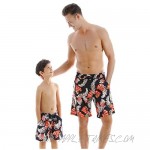 Matching Swimsuit for Family Black Bikini Two Piece Set Tropical Plant Monstera Beach Sun Bathing Suits