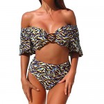 MOLFROA Women's High Waisted Printed Swimwear Bikini Two Piece Swimsuits