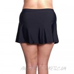 COVER GIRL Womens Swimwear Straight and Curvy Swim Skirt Full Coverage with Tummy Control