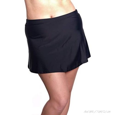 COVER GIRL Womens Swimwear Straight and Curvy Swim Skirt Full Coverage with Tummy Control