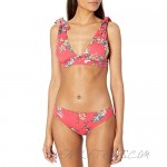 Johnny Was Women's Red Floral Printed Bikini Bottoms