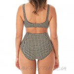 Skinny Dippers Women's Swimwear Tic Tac Toe Supreme Seamed High Waist Tummy Control Swim Bottom