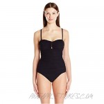 Profile by Gottex Women's Ruched Bra Bandeau One Piece Swimsuit