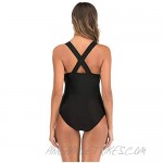 XIRONGTU Women Swimwear V-Neck Solid Color Patchwork Swimsuit New one-Piece mesh Transparent Black Sexy Bikini Set