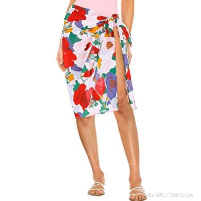 ChainJoy Womens Sheer Beach Sarong Skirt Summer Cover Up Swimsuit Bikini Wrap Pareo