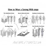 LA LEELA Men's Loungewear Sarong Swimsuit Cover Up Summer Beach Wrap Holiday