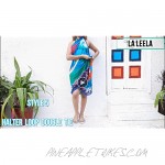 LA LEELA Women's One Size Swimwear Bikini Cover-Up Beach Towel Wrap Embroidered