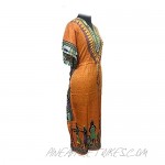 Long Ethnic kaftan dress for women v-neck Affrican Dashiki print caftan kimono beach maxi dress for girls