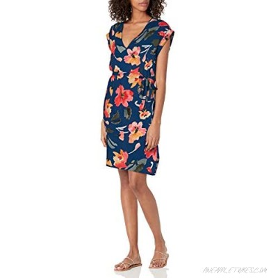 Seafolly Women's Printed Swimwear Cover Up Dress with Drawstring Waist