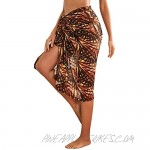 SweatyRocks Women's Tie Side Wrap Sarong Beach Bikini Cover Up Skirt