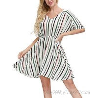 Zexxxy Women Sleeveless Casual Sundress High Waist Tie-Dye Beach Cover Up Dress