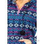 Ashford & Brooks Women's Sweater Fleece Lounge Hooded Zip Up Tunic Shirt