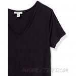 Brand - Mae Women's Loungewear V-Neck Short Sleeve T-Shirt