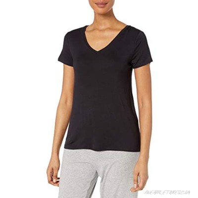  Brand - Mae Women's Loungewear V-Neck Short Sleeve T-Shirt