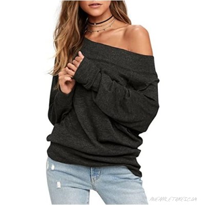 Free People Womens Palisades Slub Off-The-Shoulder Pullover Sweater