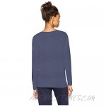 HUE Women's Solid French Terry Long Sleeve Lounge Tee