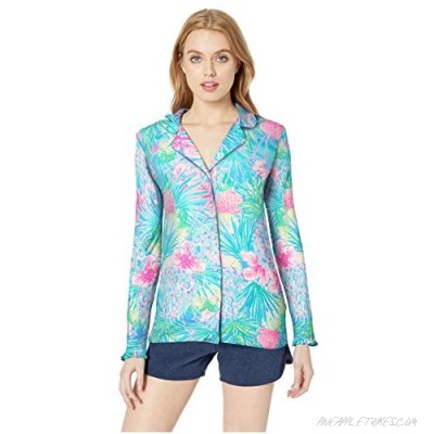 Lilly Pulitzer Women's Ruffle Pj Button-up Top