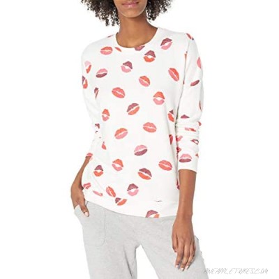 P.J. Salvage Women's Loungewear Sealed with A Kiss Long Sleeve Top Ivory XS (US 2)