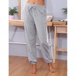 Abollria Women's Cotton Pajama Pants Stretch Lounge Pants with Pockets Pajama Bottoms