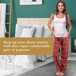 Active Club 2-Pack Women Pajama Pants - Brushed Cotton Flannel Sleepwear Bottoms