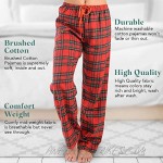Active Club 2-Pack Women Pajama Pants - Brushed Cotton Flannel Sleepwear Bottoms