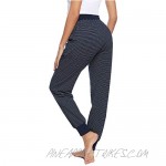 Aibrou Womens Pajama Pants Striped Pajama Long Bottoms Lounge Sleep Pants Sweatpants