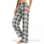 Comfy Soft Pajama Pants for Women Casual Print Drawstring Palazzo Lounge Pants Wide Leg