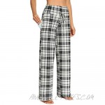 Comfy Soft Pajama Pants for Women Casual Print Drawstring Palazzo Lounge Pants Wide Leg